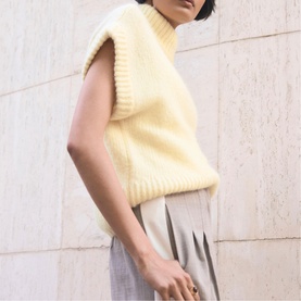 Knitted Turtleneck Vest