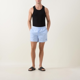 Monogram Stripe Swim Shorts