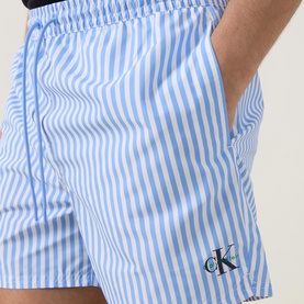 Monogram Stripe Swim Shorts