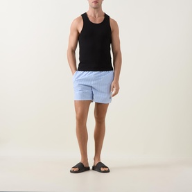Monogram Stripe Swim Shorts