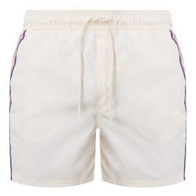 Retro Stripe Icon Logo Swim Shorts