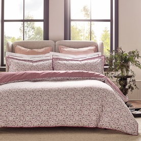 Disty Gingham Duvet Set Berry
