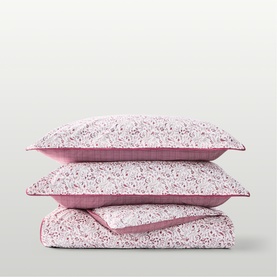 Disty Gingham Duvet Set Berry