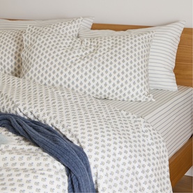 Emma Floral Duvet Set Cream