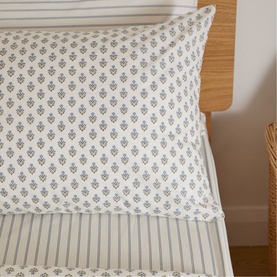Emma Floral Pillowcase Pair Cream