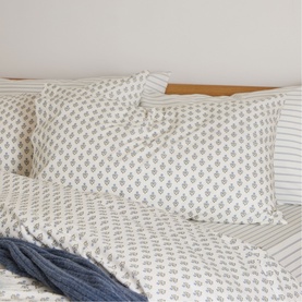 Emma Floral Pillowcase Pair Cream