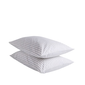Emma Pinstripe Pillowcase Pair Cream