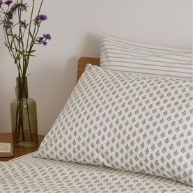 Emma Pinstripe Pillowcase Pair Cream