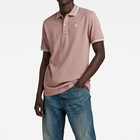Dunda Slim Stripe Logo Polo Shirt