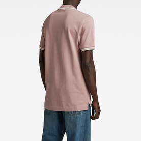 Dunda Slim Stripe Logo Polo Shirt
