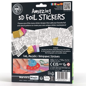 Amazing 3D Foil Stickers