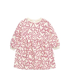 Hearts Logo Flared Dress