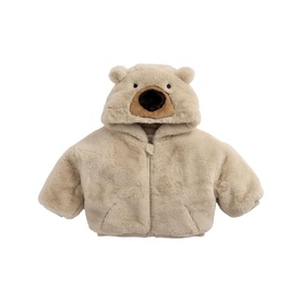 Bear Faux-Fur Hooded Jacket