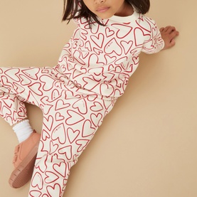 Hearts Logo Oversized Sweatshirt