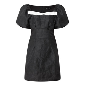 Jacquard Bow Mini Dress