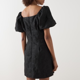 Jacquard Bow Mini Dress