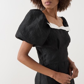 Jacquard Bow Mini Dress