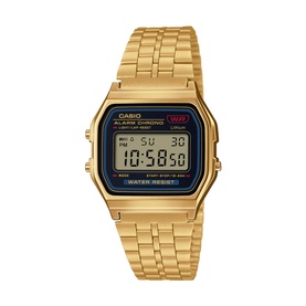 Casio Vintage A159WGEA-1EF Watch in gold-tone stainless steel with rectangular digital display and link bracelet