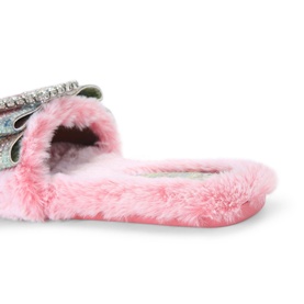 Cosy Bow Faux Fur Slides