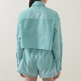 Stripe Monogram Pyjama Top