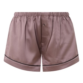 Solid Satin Pyjama Shorts