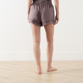 Solid Satin Pyjama Shorts