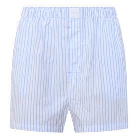Logo Striped Pyjama Shorts