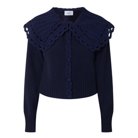 Crochet Collar Cardigan