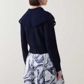 Crochet Collar Cardigan