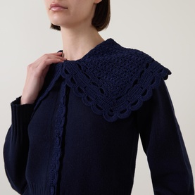 Crochet Collar Cardigan