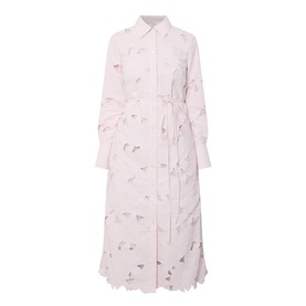 Floral Cutwork Shirt Dress