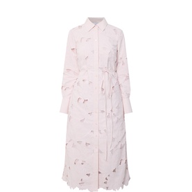 Floral Cutwork Shirt Dress