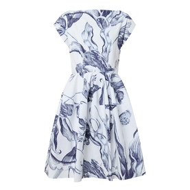 Midnight Botanical Mini Dress