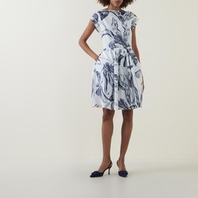 Midnight Botanical Mini Dress