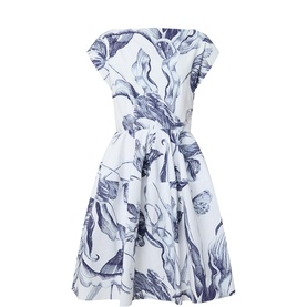 Midnight Botanical Mini Dress