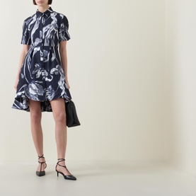 Botanical Mini Shirt Dress