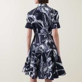 Botanical Mini Shirt Dress