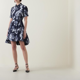 Botanical Mini Shirt Dress