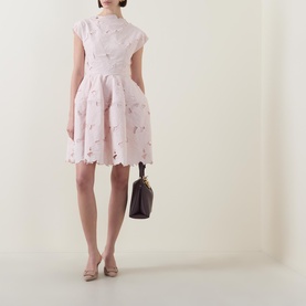 Floral Cutwork Mini Dress