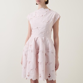 Floral Cutwork Mini Dress
