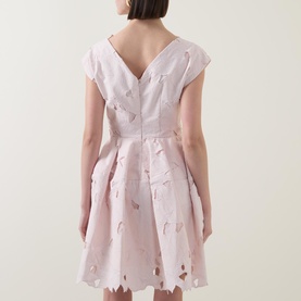 Floral Cutwork Mini Dress