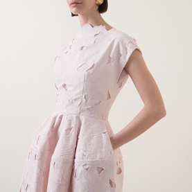 Floral Cutwork Mini Dress