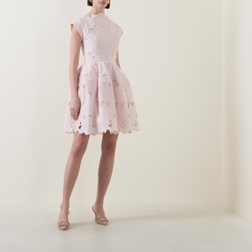 Floral Cutwork Mini Dress