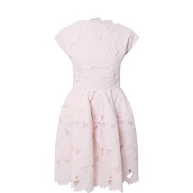 Floral Cutwork Mini Dress
