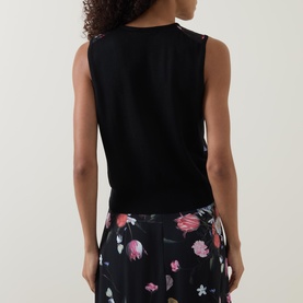 Floral Sweater Vest