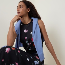 Floral Sweater Vest