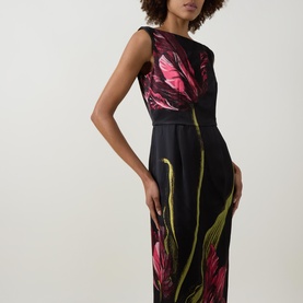 Floral Silk Lined Gown