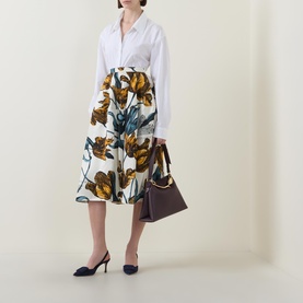 Floral Flared Skirt