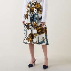 Floral Flared Skirt