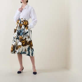 Floral Flared Skirt